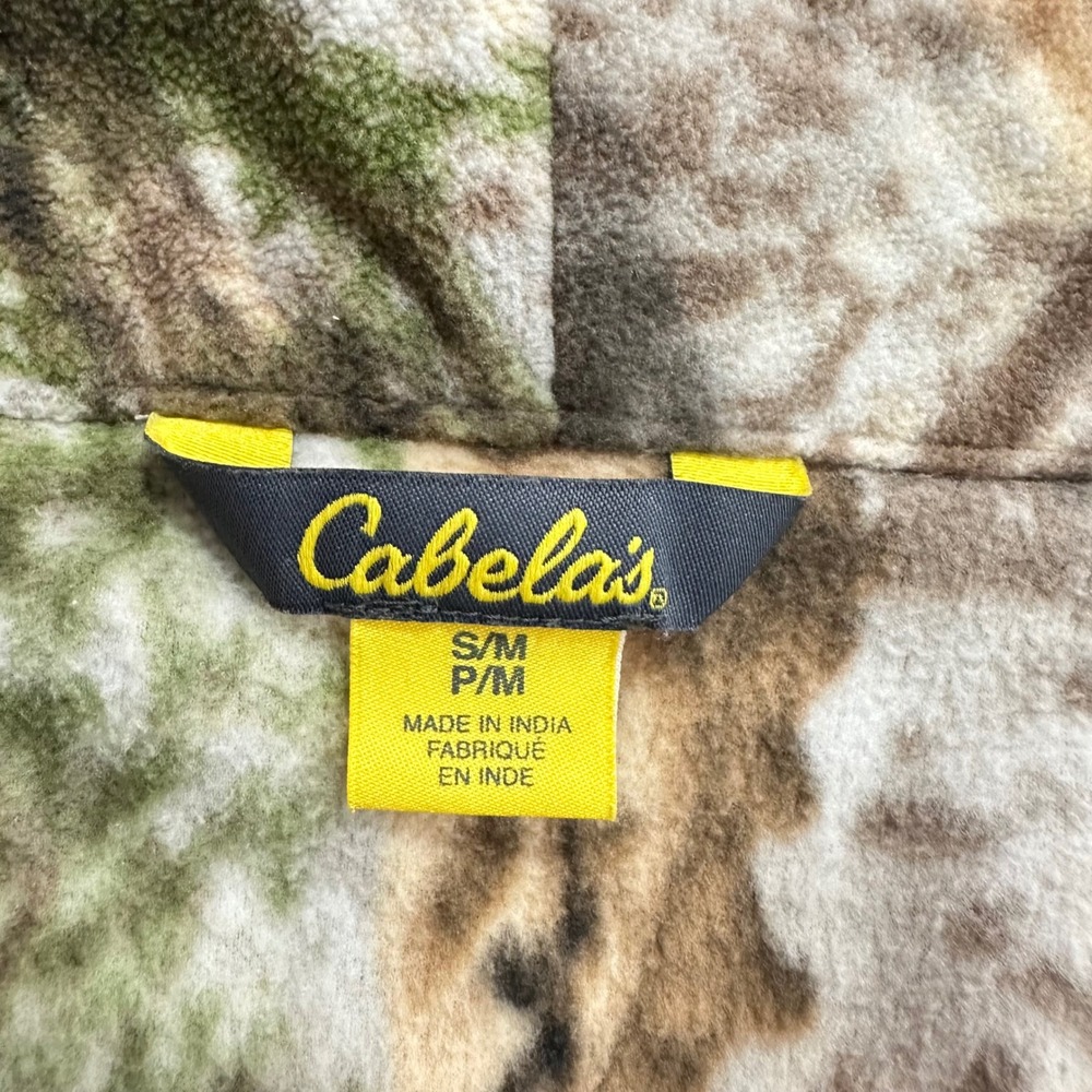 Cabelas Zonz Woodlands Camo Fleece Robe Mens S/M Camouflage Loungewear - Picture 6 of 9